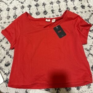 Levi's Red Short Sleeve Top
